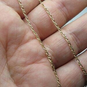 14k *925 Sterlin Silver Figaro Chain
